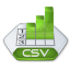 MS Excel CSV Icon 64x64 png
